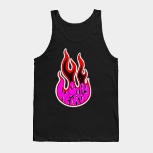 Stay Weird Flame Tank Top